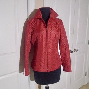 TALBOTS Lightweight Pressed Dot Quilted Jacket